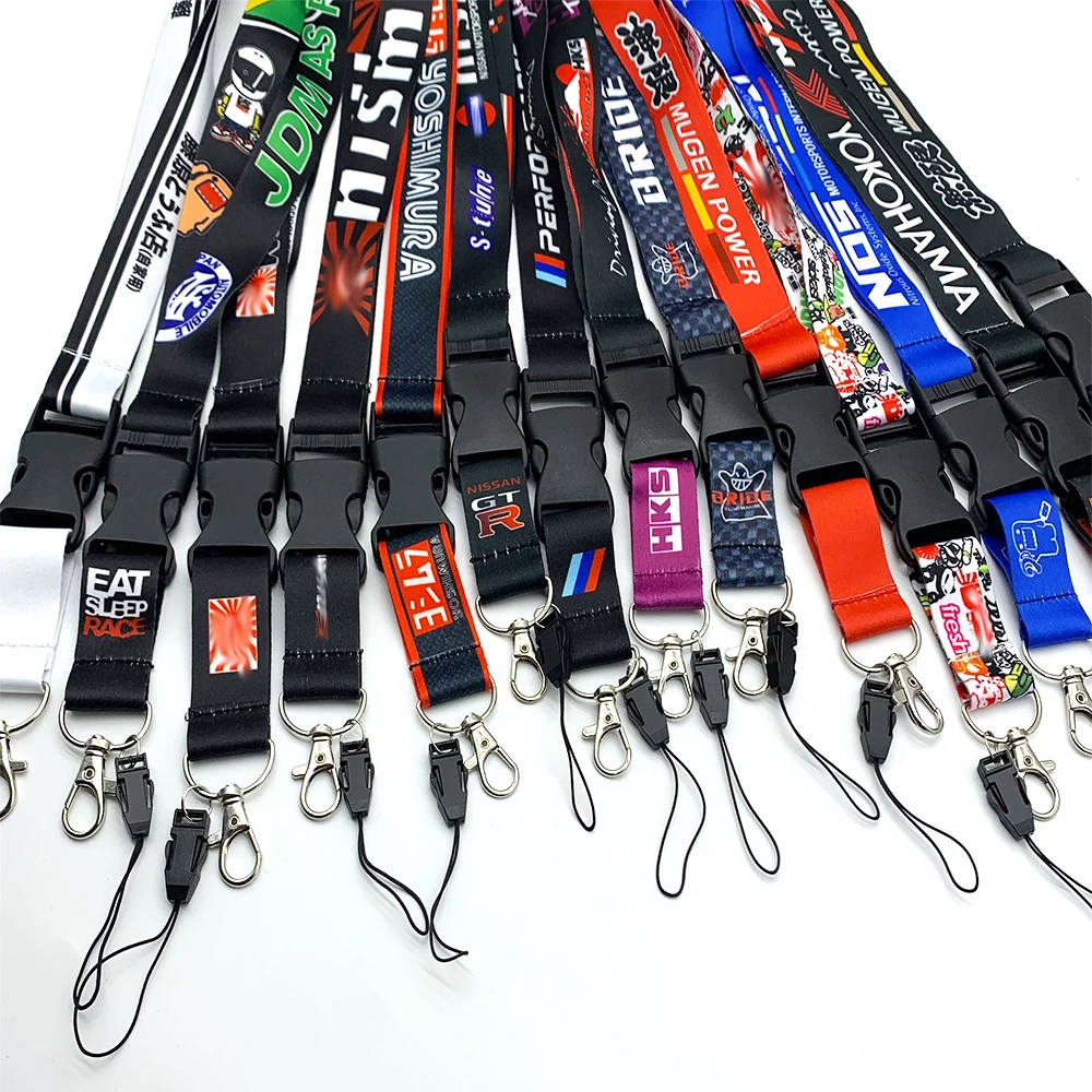 JDM Car Lanyard Neck Strap Nylon Embroidery Racing Key Hanger Rock Fashion Tag Employee's Card Neck Keychain Neck Tape for Car
JDM Car Lanyard Neck Strap Nylon Embroidery Racing Key Hanger Rock Fashion Tag Employee's Card Neck Keychain Neck Tape for Car
