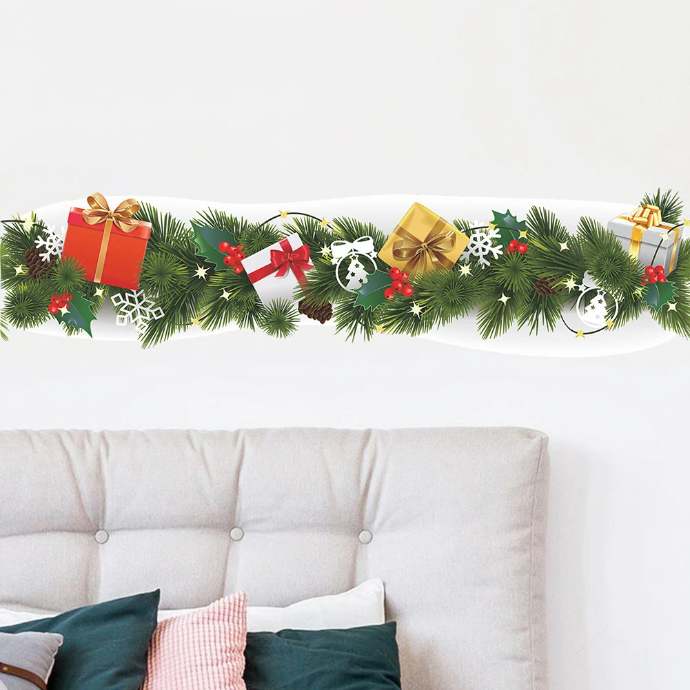 Christmas Pine Branch Waist Line Wall Stickers Living Room Skirting Decoration New Year Wallpaper Home Decor Baseboard Decals
Christmas Pine Branch Waist Line Wall Stickers Living Room Skirting Decoration New Year Wallpaper Home Decor Baseboard Decals