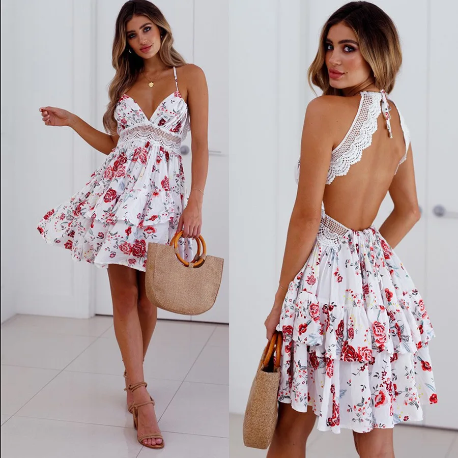 Women 2022 Embroidery Sexy Spaghetti Strap Summer Dress Lace Mini Cotton Dresses Backless Bech Party Csual Long Ladies Vestidos 
Women 2022 Embroidery Sexy Spaghetti Strap Summer Dress Lace Mini Cotton Dresses Backless Bech Party Csual Long Ladies Vestidos