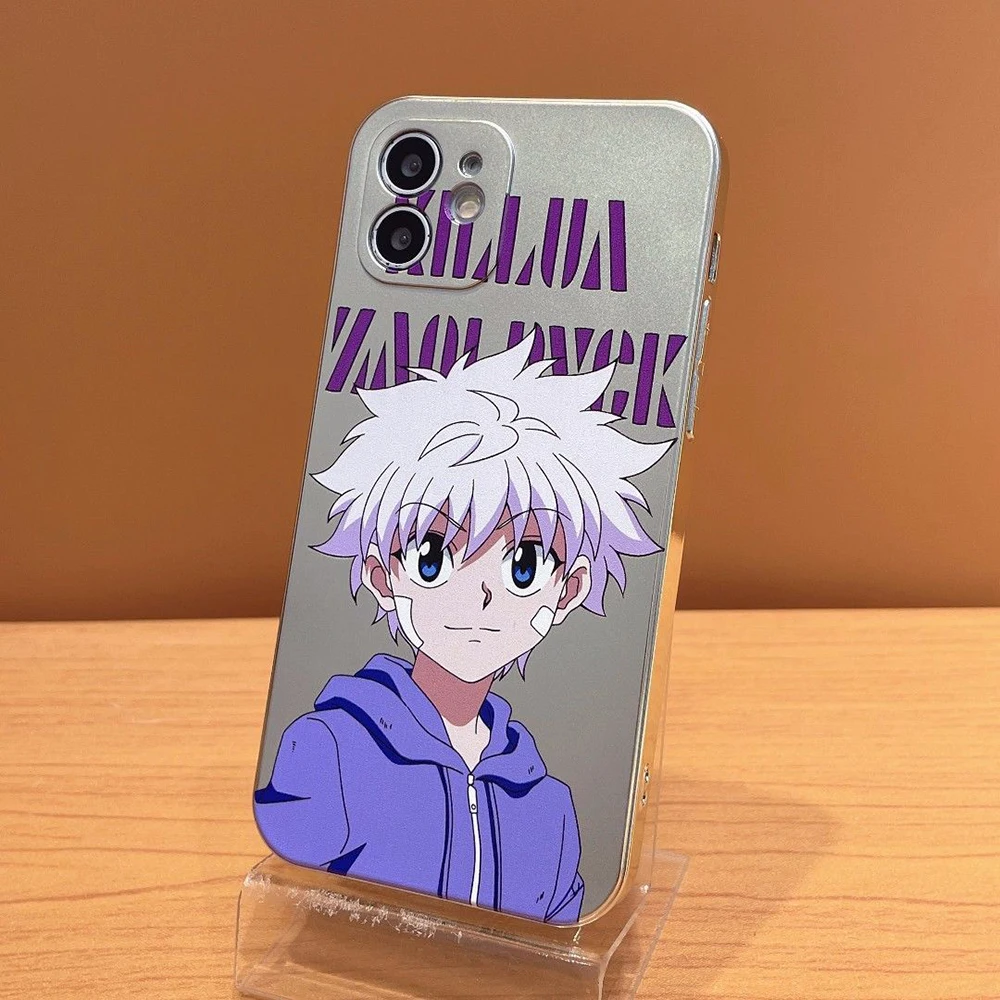 Cool Hunter x Hunter Killua Phone Case for IPhone 13 12 11 Pro Max Xs X Xr 7 8 Plus Se 2020 Electroplated Soft Cover Funda
Cool Hunter x Hunter Killua Phone Case for IPhone 13 12 11 Pro Max Xs X Xr 7 8 Plus Se 2020 Electroplated Soft Cover Funda