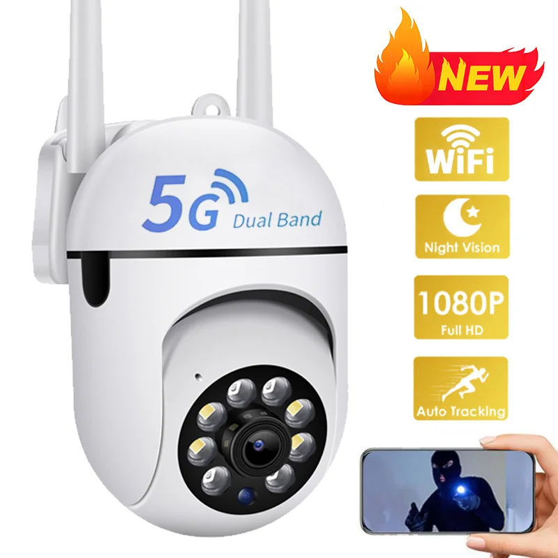 5G 3MP HD WiFi Surveillance IP Camera Outdoor Security 4X Digital Zoom Night Vision Wireless CCTV Camera Motion Detection
5G 3MP HD WiFi Surveillance IP Camera Outdoor Security 4X Digital Zoom Night Vision Wireless CCTV Camera Motion Detection