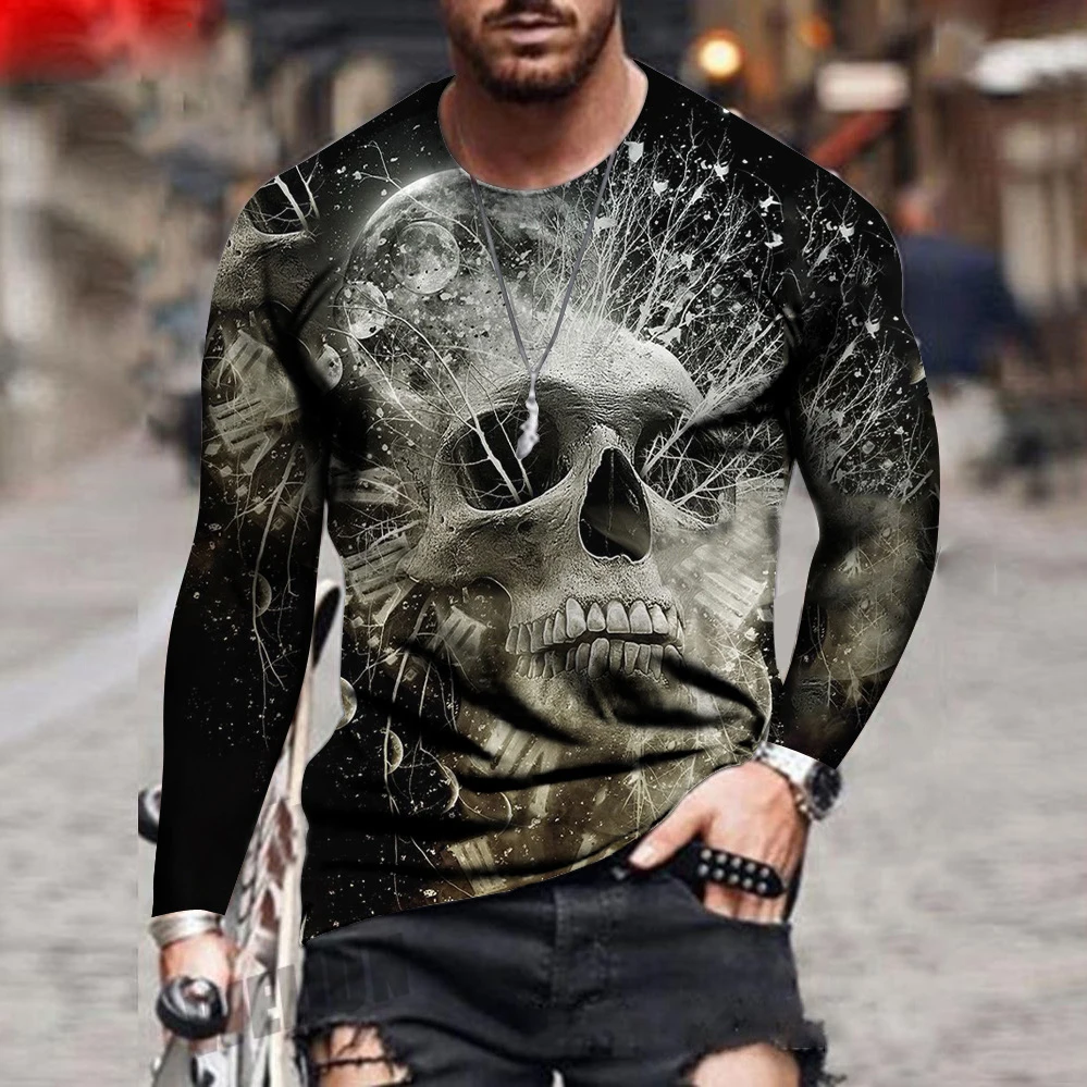 European And American Popular Casual Men's Sports 3d Digital Printing T-shirt Street Trend 3d Printing Long-sleeved T-shirt S-6x
European And American Popular Casual Men's Sports 3d Digital Printing T-shirt Street Trend 3d Printing Long-sleeved T-shirt S-6x