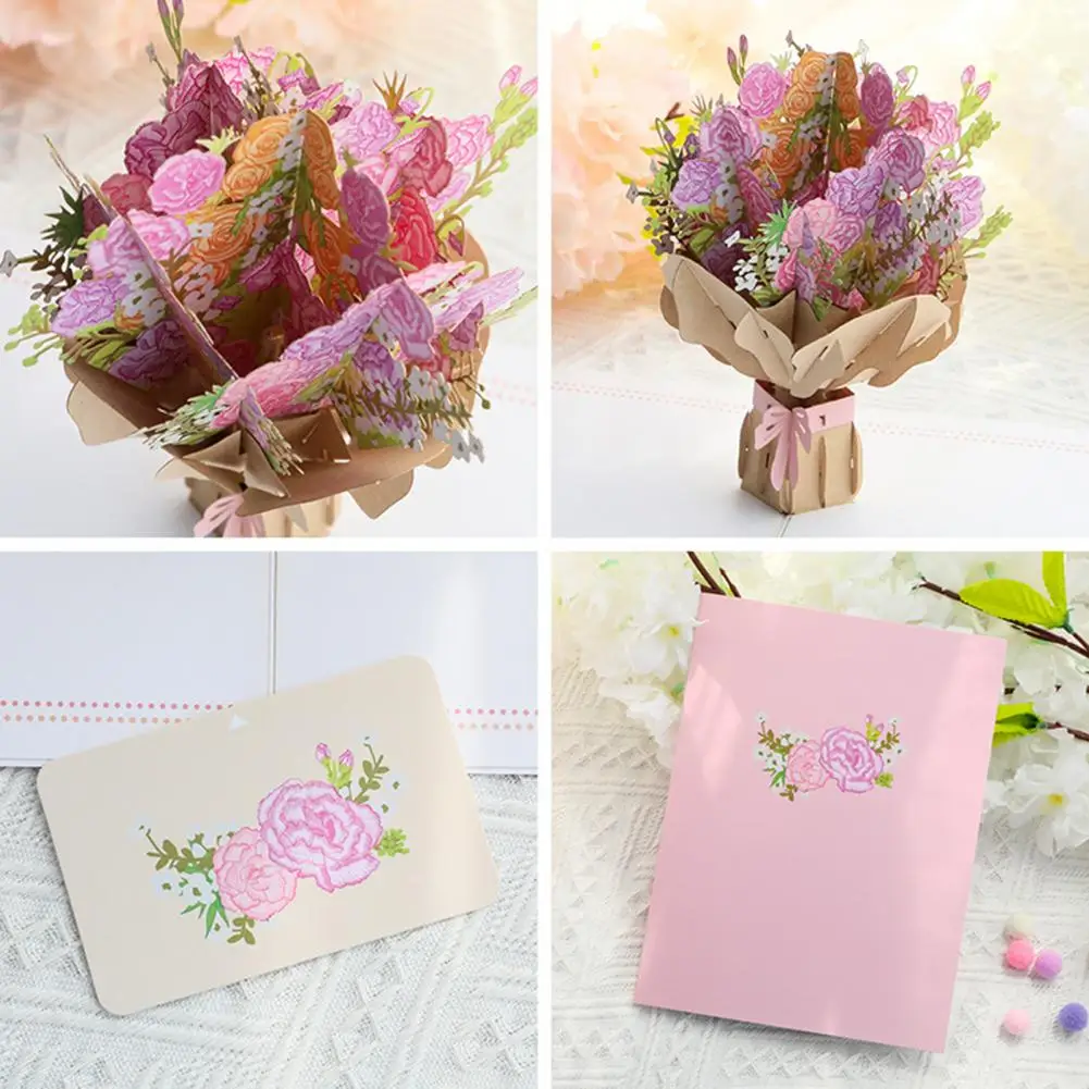 Beautiful Realistic Appearance Environmentally Friendly Flower Bouquet 3D Greeting Card Thank You Card Thanksgiving Card
Beautiful Realistic Appearance Environmentally Friendly Flower Bouquet 3D Greeting Card Thank You Card Thanksgiving Card