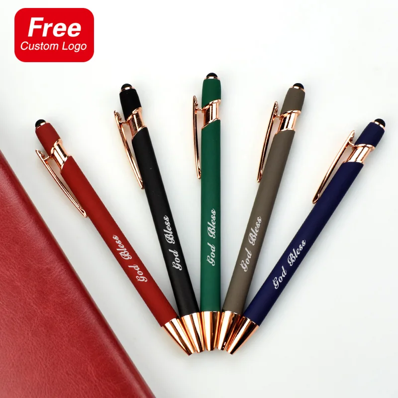

Metal Rose Gold Accessories Ballpoint Pen Customization Personalized Logo Business Advertising Customization Office Stationery