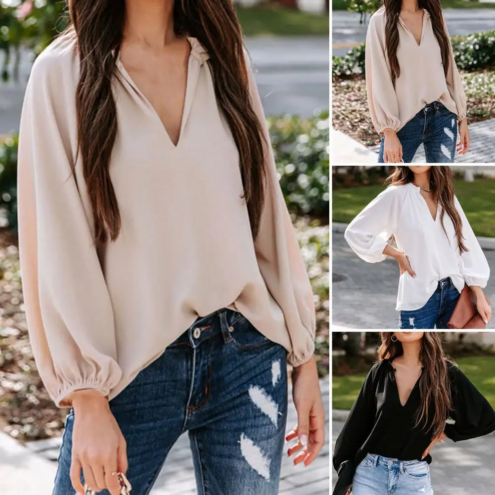 Charming Pullover Shirt Fine Sewing Crafts Loose Fit Summer Top Spring Autumn Casual Women Shirt
Charming Pullover Shirt Fine Sewing Crafts Loose Fit Summer Top Spring Autumn Casual Women Shirt
