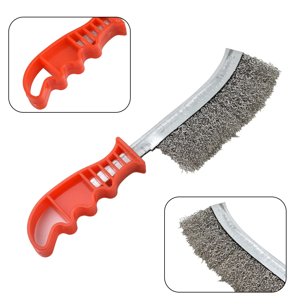 Steel Brush Tools Workshop Cleaning For Hand Metal Red+Silver Rust Seam Stainless Welding Durable Hot Practical
Steel Brush Tools Workshop Cleaning For Hand Metal Red+Silver Rust Seam Stainless Welding Durable Hot Practical