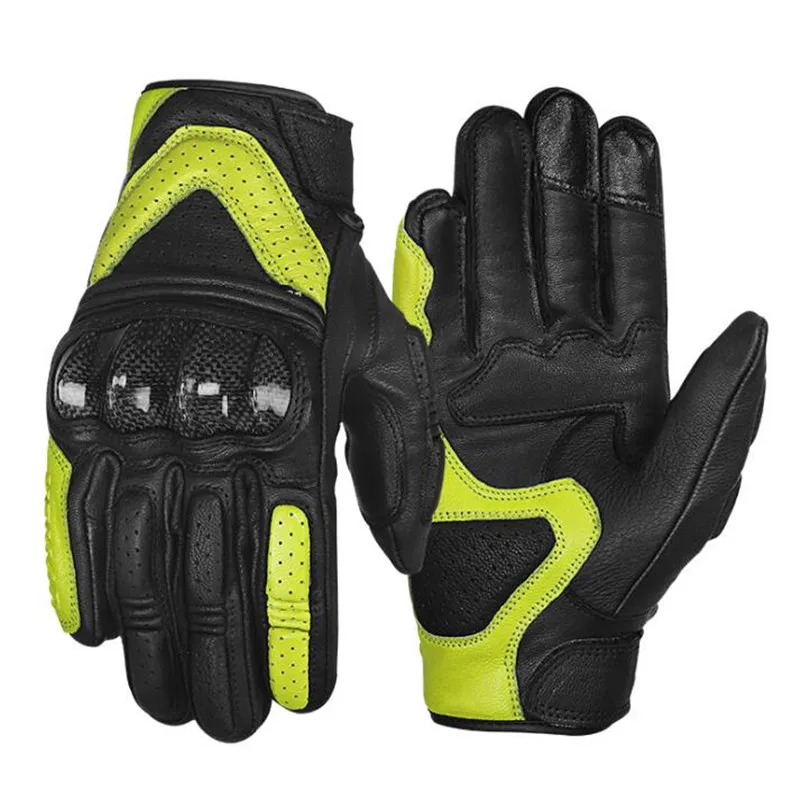 Green Leather Motorcycle Gloves Carbon Fiber Full Finger Gloves Motorbike Moto Racing Motocross Riding Biker Touch Screen Gloves
Green Leather Motorcycle Gloves Carbon Fiber Full Finger Gloves Motorbike Moto Racing Motocross Riding Biker Touch Screen Gloves