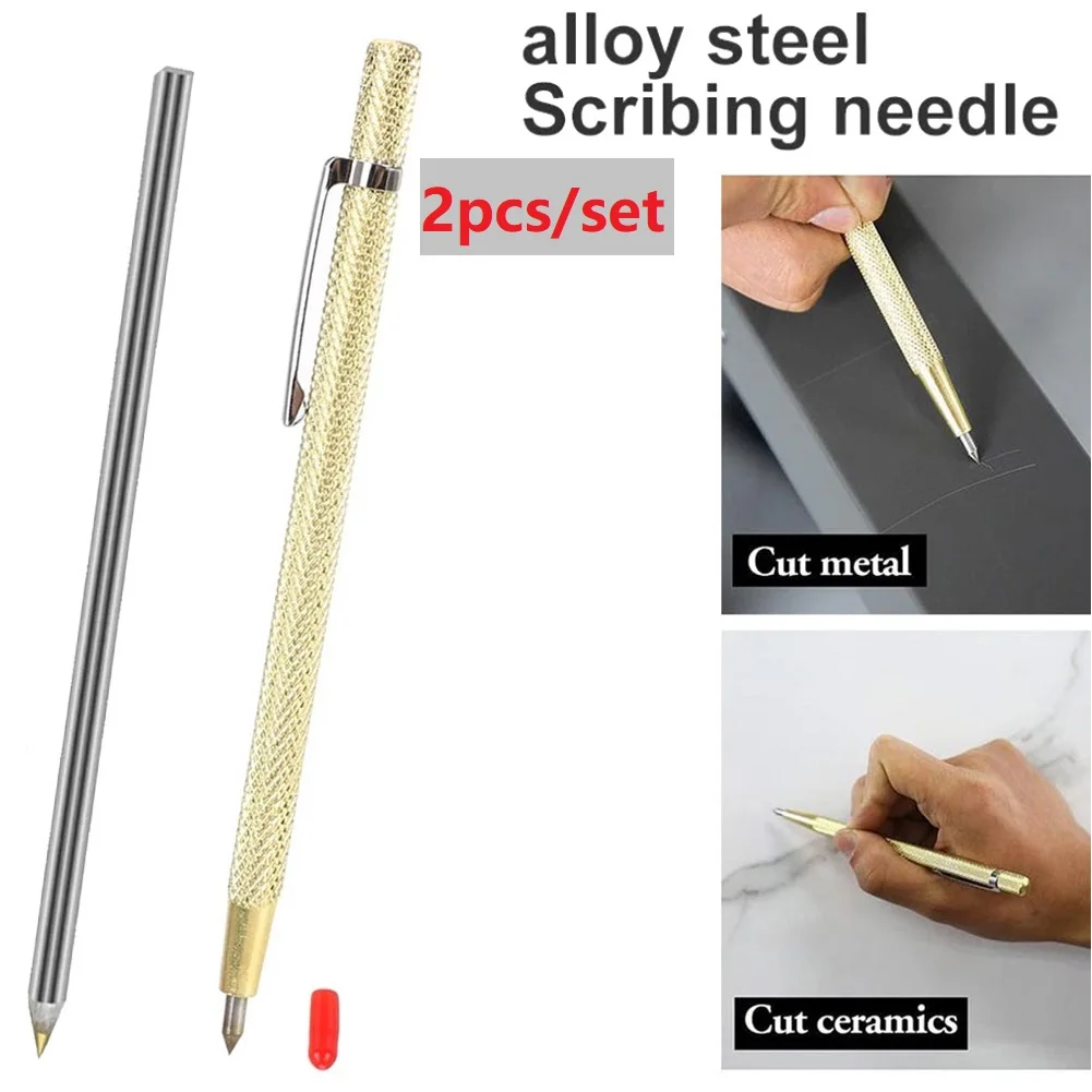 2pcs Diamond Metal Marker Engraving Pen Tungsten Carbide Nib Stylus Pen For Glass Ceramic Metal Wood Engraving Hand Tools
2pcs Diamond Metal Marker Engraving Pen Tungsten Carbide Nib Stylus Pen For Glass Ceramic Metal Wood Engraving Hand Tools