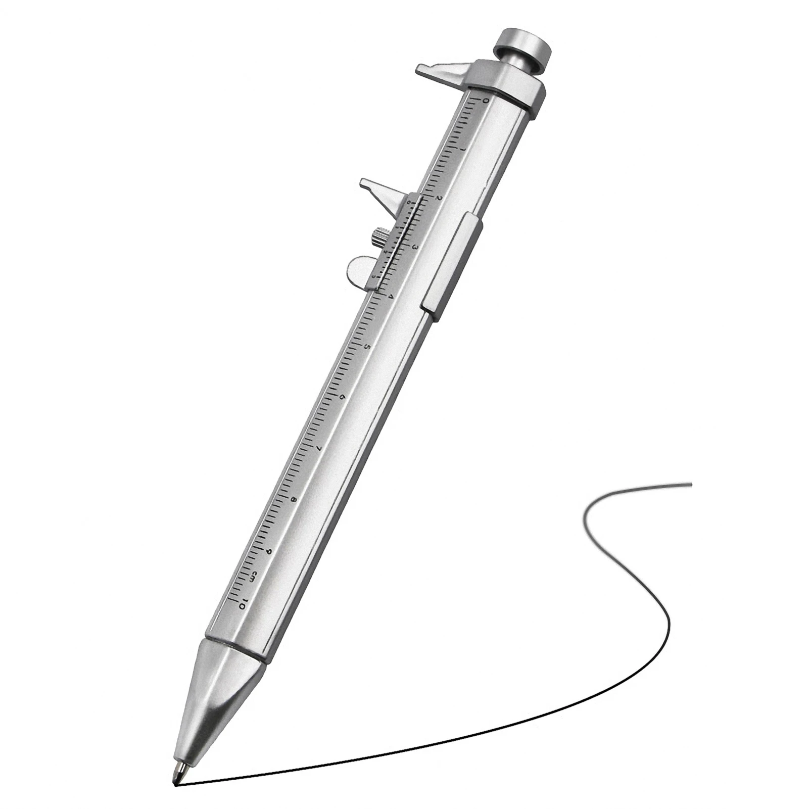 Штангенциркуль с нониусом, многофункциональная ручка с серебряным нониусом, креативные школьные подарки, маркерная Ручка 0-100 мм
Штангенциркуль с нониусом, многофункциональная ручка с серебряным нониусом, креативные школьные подарки, маркерная Ручка 0-100 мм