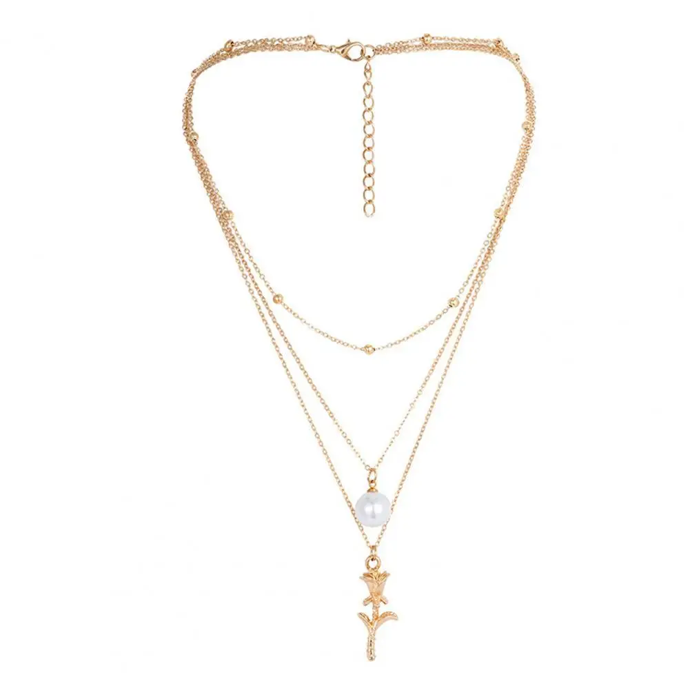 40%HOT Women Necklace Multilayer Rose Alloy Bohemian Faux Pearl Choker Necklace for Party Wedding Banquet
40%HOT Women Necklace Multilayer Rose Alloy Bohemian Faux Pearl Choker Necklace for Party Wedding Banquet