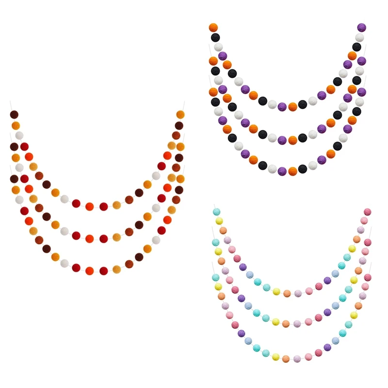 3 шт., разноцветная гирлянда с помпонами для украшения свадьбы, Пасхи, Хэллоуина, благодарения, Рождества
3 шт., разноцветная гирлянда с помпонами для украшения свадьбы, Пасхи, Хэллоуина, благодарения, Рождества