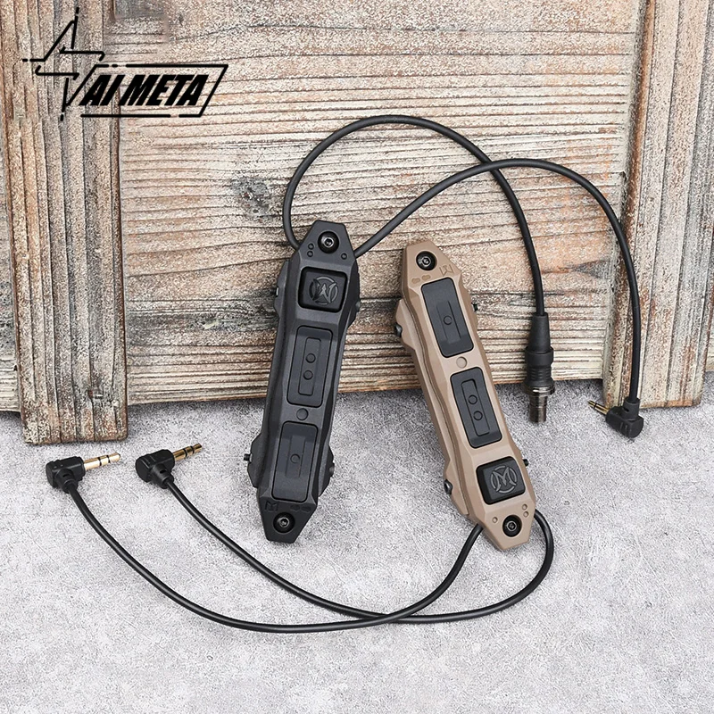 Pressure Switch Dual Function Dual Plug Control For M300 M600 Tactical Flashlight DBAL-A2 PEQ-15 Scout Light Swicth Hunting
Pressure Switch Dual Function Dual Plug Control For M300 M600 Tactical Flashlight DBAL-A2 PEQ-15 Scout Light Swicth Hunting