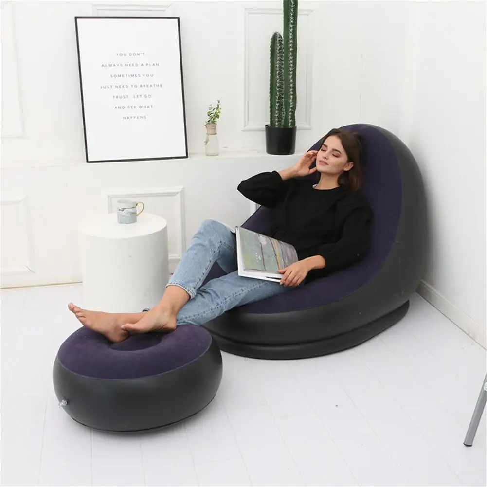 Inflatable Air Mattress Lazy Sofa Deck Chair Comfortable Leg Stool Rest Single Beanbag for home and Outdoor Use
Inflatable Air Mattress Lazy Sofa Deck Chair Comfortable Leg Stool Rest Single Beanbag for home and Outdoor Use