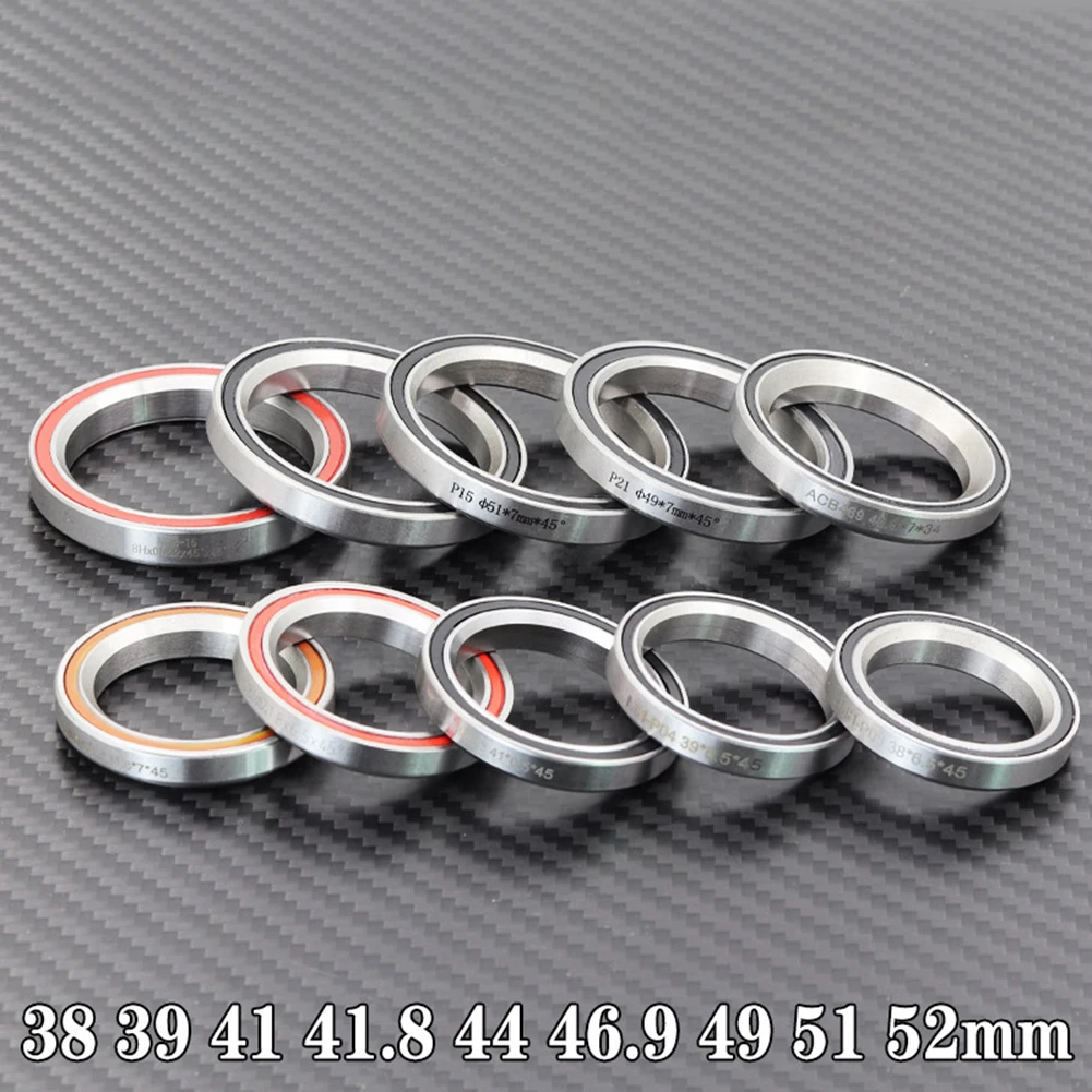 1PCS Bike Headset Bearings 1.5 1 1/8inch 45/36 Angle Bicycle Headset Bearings 38/39/41/44/49/52mm Cycling Accessories
1PCS Bike Headset Bearings 1.5 1 1/8inch 45/36 Angle Bicycle Headset Bearings 38/39/41/44/49/52mm Cycling Accessories