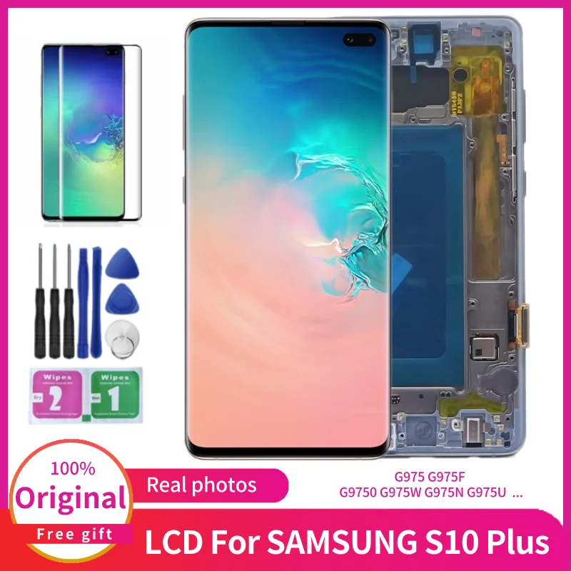 Original G975 Display Screen For Samsung Galaxy S10 Plus LCD G975F G9750 LCD Display With Frame Touch Screen Digitizer Assembly
Original G975 Display Screen For Samsung Galaxy S10 Plus LCD G975F G9750 LCD Display With Frame Touch Screen Digitizer Assembly
