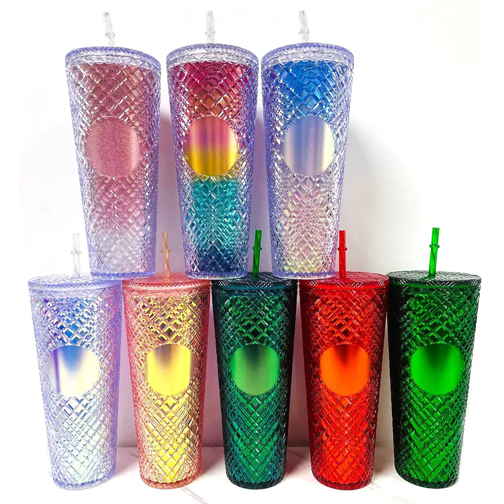 1PC Diamond Radiant Goddess Cup 710ml Summer Cold Water Cup Tumbler With Straw Double Layer Plastic Durian Coffee Mug
1PC Diamond Radiant Goddess Cup 710ml Summer Cold Water Cup Tumbler With Straw Double Layer Plastic Durian Coffee Mug