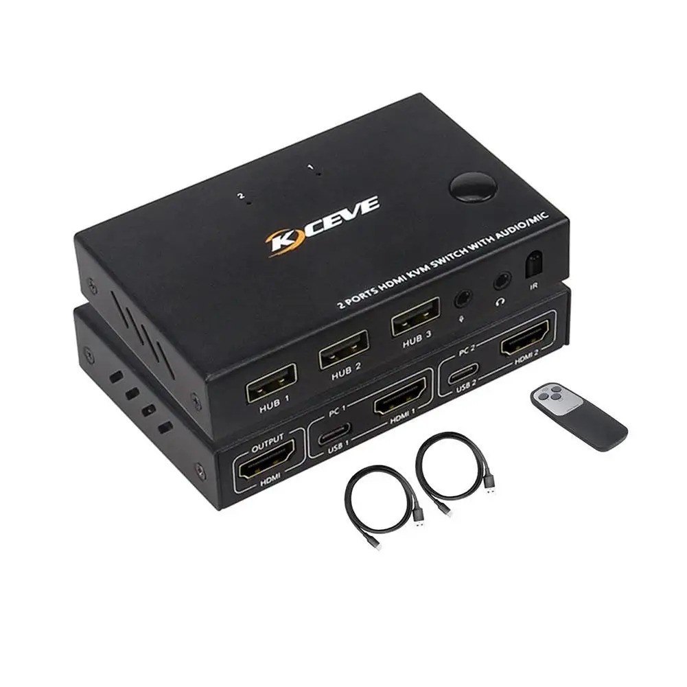 KVM-переключатель с аудио 2-портовый 2 в 1 выход Hdmi-совместимый коммутатор устройств отображения для ПК компьютерного принтера клавиатуры
KVM-переключатель с аудио 2-портовый 2 в 1 выход Hdmi-совместимый коммутатор устройств отображения для ПК компьютерного принтера клавиатуры