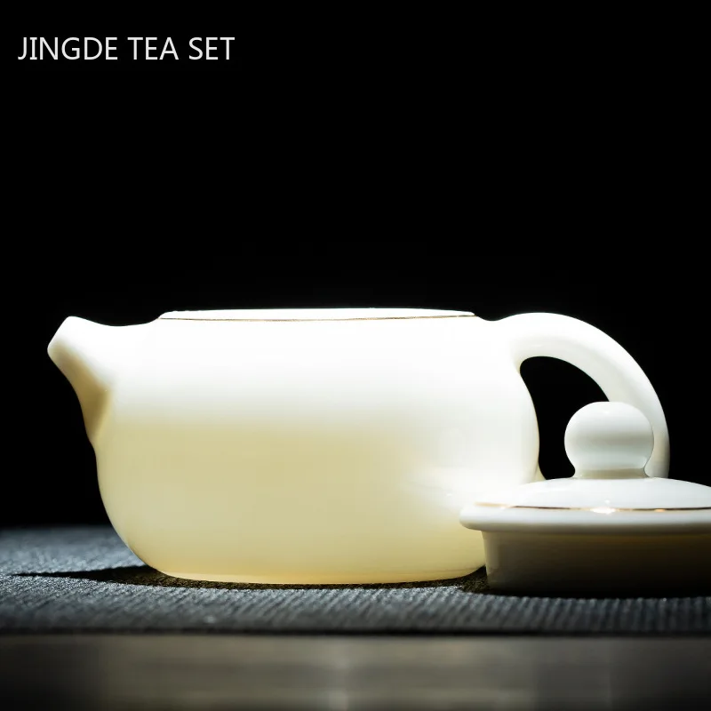 Hand-painted Phnom Penh Xi Shi Teapot Sheep Fat Jade White Porcelain Tea Pot Household Ceramic Tea Sets Customized Gifts
Hand-painted Phnom Penh Xi Shi Teapot Sheep Fat Jade White Porcelain Tea Pot Household Ceramic Tea Sets Customized Gifts