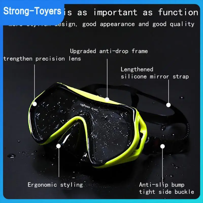 

2021 New Anti-fog Coated Silicone Diving Snorkeling Mask Goggles Suit Swimming Diving Full Dry Snorkel Full Face Mask Wholesale