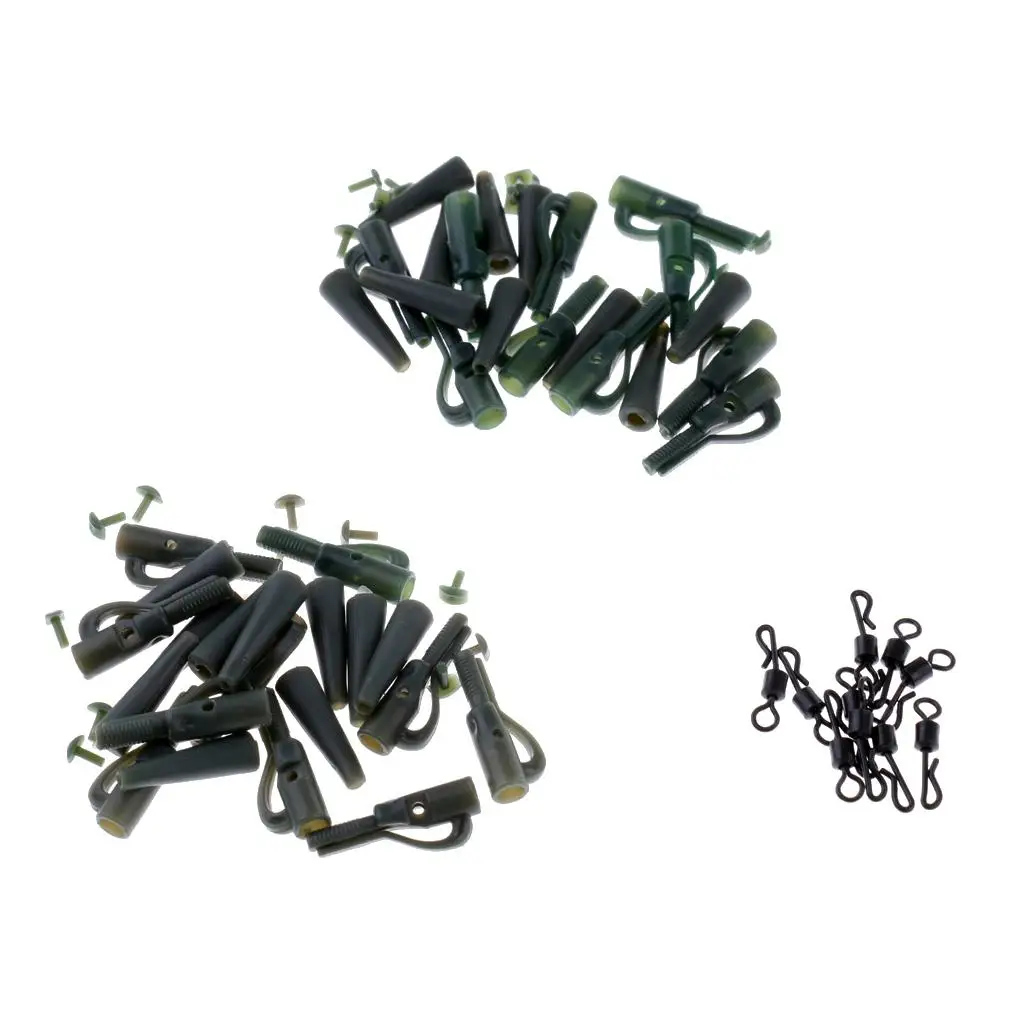 Lot 30Pcs Carp Fishing Terminal Tackle Safety Clip Set Quick Change Swivels 
Lot 30Pcs Carp Fishing Terminal Tackle Safety Clip Set Quick Change Swivels
