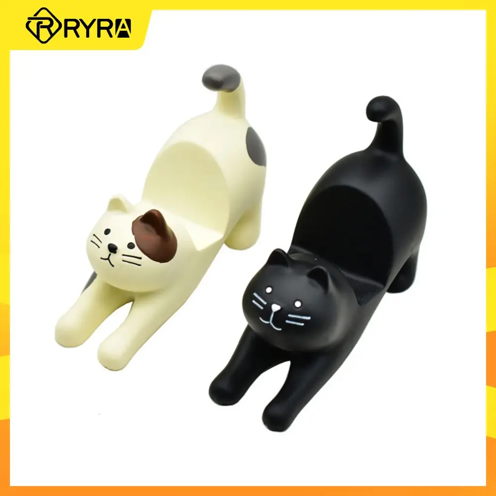 RYRA Desktop Cat Shape Mobile Phone Bracket Mini Lazy Resin Holder Creative Cartoon Decorative Portable Stand Accessories
RYRA Desktop Cat Shape Mobile Phone Bracket Mini Lazy Resin Holder Creative Cartoon Decorative Portable Stand Accessories