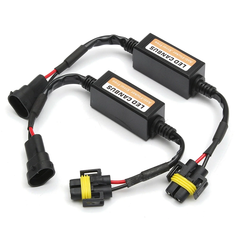 2pcs H8/H11 LED Headlight Decoder Adapter Canbus Anti-Flicker Harness Bulbs Resistor Decoder Warning Error Canceller Accessories
2pcs H8/H11 LED Headlight Decoder Adapter Canbus Anti-Flicker Harness Bulbs Resistor Decoder Warning Error Canceller Accessories