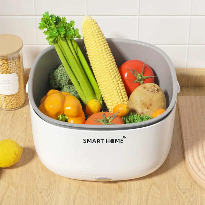 Электрическая Мойка для овощей, двухслойный очиститель для фруктов и овощей, многофункциональная ультразвуковая сливная корзина для мытья
Электрическая Мойка для овощей, двухслойный очиститель для фруктов и овощей, многофункциональная ультразвуковая сливная корзина для мытья