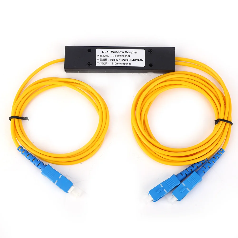 Singlemode Fiber Optic Splitter 1x2 FBT Splitter Module with SC/UPC Interface 1310-1550nm Fiber Fiber
Singlemode Fiber Optic Splitter 1x2 FBT Splitter Module with SC/UPC Interface 1310-1550nm Fiber Fiber
