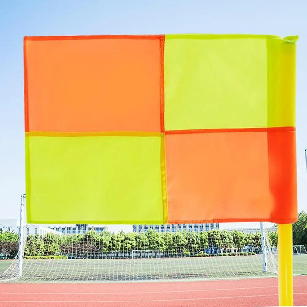 1Pcs Soccer Referee Flag 46x30CM For Fair Play Sports Match Football Rugby Hockey Training Linesman Flags Fitness Balls Supplies
1Pcs Soccer Referee Flag 46x30CM For Fair Play Sports Match Football Rugby Hockey Training Linesman Flags Fitness Balls Supplies