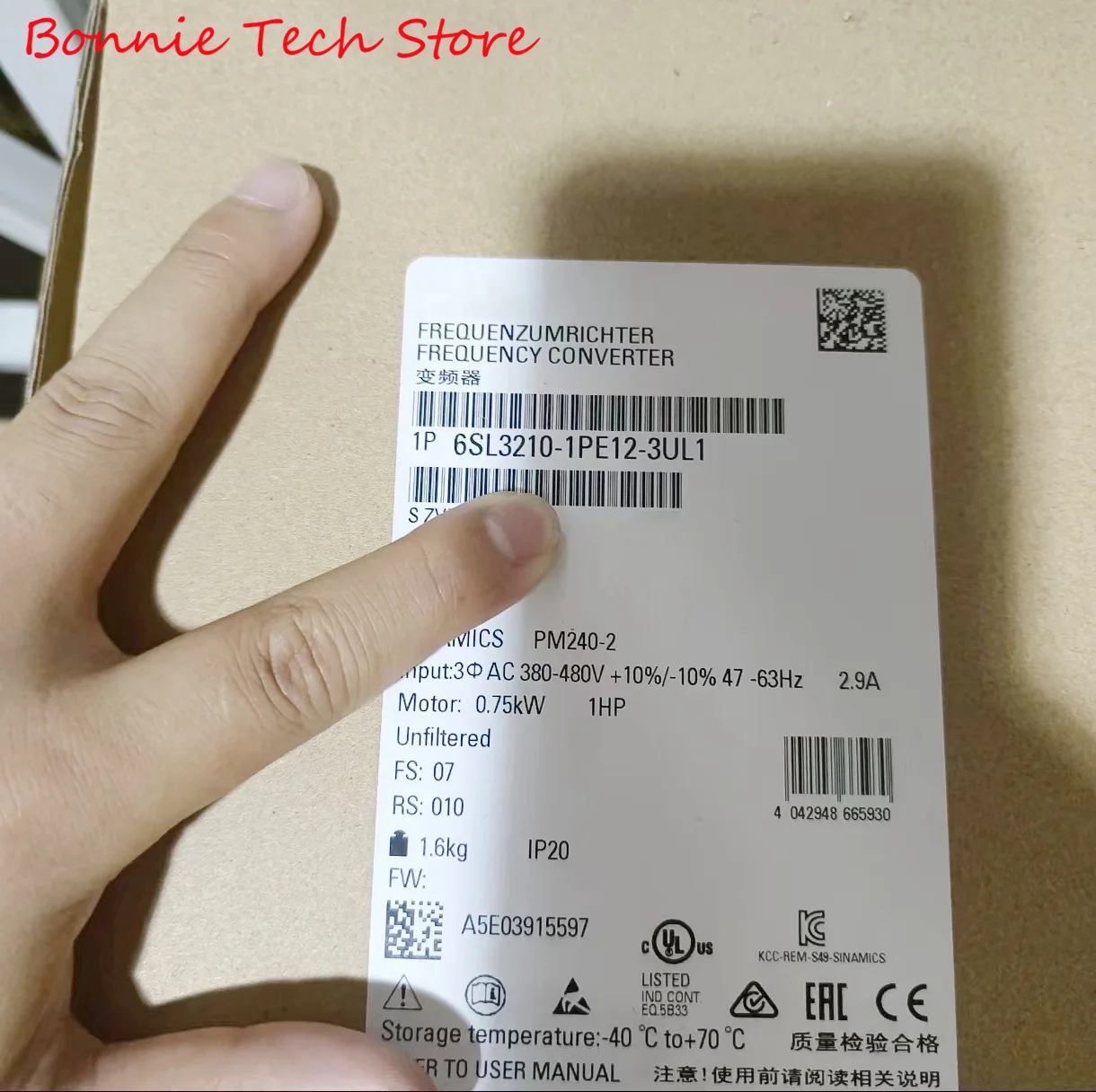 6SL3210-1PE12-3UL1 for SIEMENS SINAMICS Power Module PM240-2 unfiltered with integrated braking chopper
6SL3210-1PE12-3UL1 for SIEMENS SINAMICS Power Module PM240-2 unfiltered with integrated braking chopper