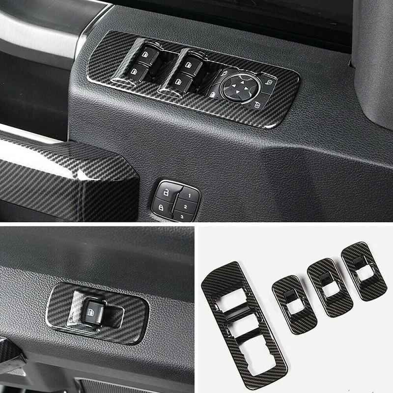 Car Window Lift Switch Button Cover Trim Stickers for Ford F150 F-150 2015-2020 Carbon Fiber Interior Door Armrest Panel Frame
Car Window Lift Switch Button Cover Trim Stickers for Ford F150 F-150 2015-2020 Carbon Fiber Interior Door Armrest Panel Frame