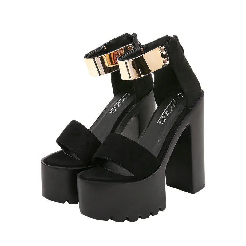 Sandals Summer Daily Wear Waterproof Platform Thick-soled Sequined High-heeled Sandals Model Catwalk Thick-heeled Sandals Women
Sandals Summer Daily Wear Waterproof Platform Thick-soled Sequined High-heeled Sandals Model Catwalk Thick-heeled Sandals Women
