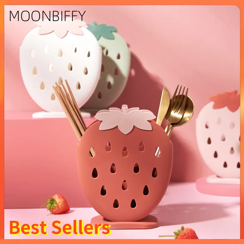 Cute Strawberry Chopsticks Holder Drain Rack Kitchen Tableware Storage Rack Hollow Cutlery Drainer Spoon Fork Knife Shelf Holder
Cute Strawberry Chopsticks Holder Drain Rack Kitchen Tableware Storage Rack Hollow Cutlery Drainer Spoon Fork Knife Shelf Holder