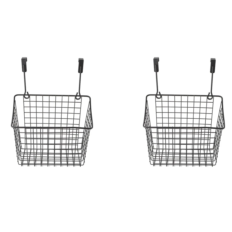 2Pcs Grid Storage Baskets With Hooks, Storage Racks On Cabinet Doors, Hanging Storage, Suitable For Kitchen And Bathroom
2Pcs Grid Storage Baskets With Hooks, Storage Racks On Cabinet Doors, Hanging Storage, Suitable For Kitchen And Bathroom