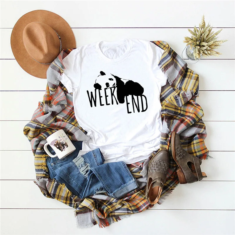 Women's T-shirt Panda Print White T-shirt Ladies Shirt O-Neck Harajuku Graphic T-shirt Short Sleeve T-shirt Top
Women's T-shirt Panda Print White T-shirt Ladies Shirt O-Neck Harajuku Graphic T-shirt Short Sleeve T-shirt Top