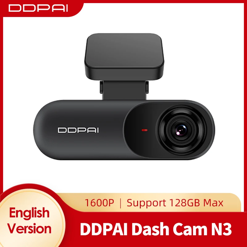 

DDPAI Dash Cam Mola N3 GPS 1600P HD Vehicle Drive Auto Video DVR 2K Smart Connect Android Wifi Car Camera Recorder 24H Parking