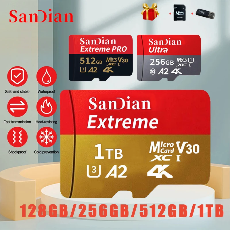 Оригинальная карта памяти Micro Flash Card 128 ГБ 256 ГБ 512 ГБ 1 ТБ SD карта высокоскоростная большая карта памяти TF карта устройство хранения для ПК телефона
Оригинальная карта памяти Micro Flash Card 128 ГБ 256 ГБ 512 ГБ 1 ТБ SD карта высокоскоростная большая карта памяти TF карта устройство хранения для ПК телефона