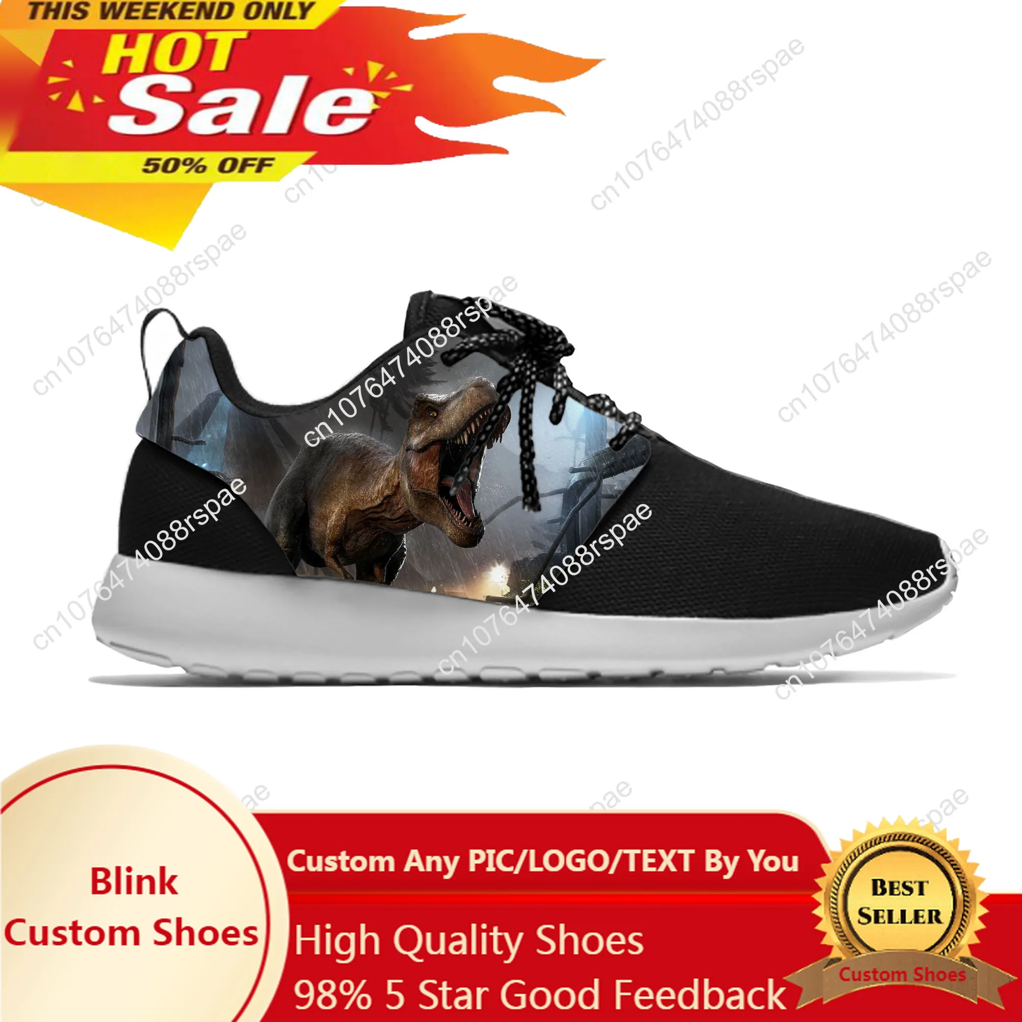 Dinosaur Movie Jurassic World Park Fashion Classic Sport Running Shoes Casual Breathable Lightweight 3D Print Men Women Sneakers
Dinosaur Movie Jurassic World Park Fashion Classic Sport Running Shoes Casual Breathable Lightweight 3D Print Men Women Sneakers