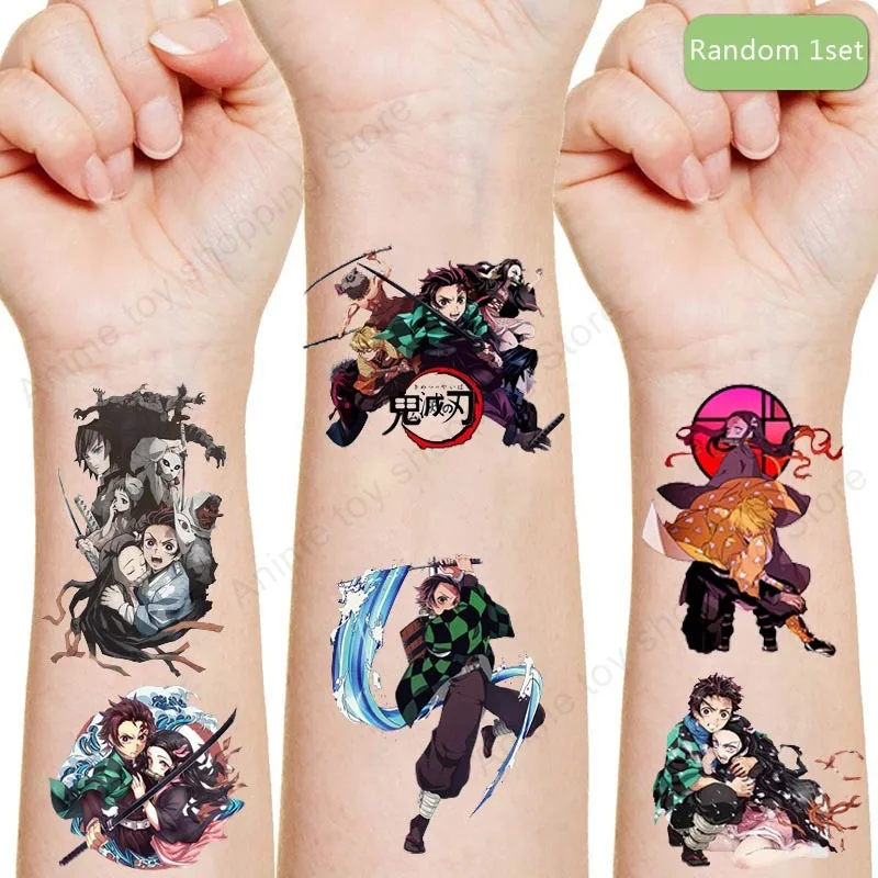 Demon Slayer Toys Tattoo Stickers Anime Figures Tanjirou Nezuko Zenitsu Inosuke Cartoon Tattoo Sticker Kids Birthday Xmas Gifts
Demon Slayer Toys Tattoo Stickers Anime Figures Tanjirou Nezuko Zenitsu Inosuke Cartoon Tattoo Sticker Kids Birthday Xmas Gifts