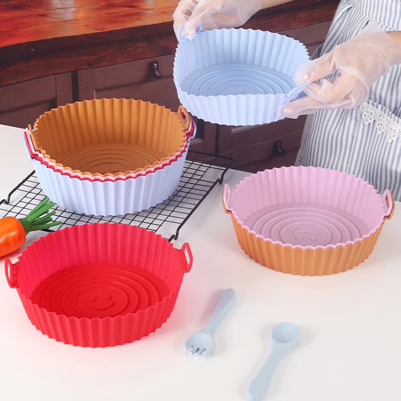 Air Fryer Tray Silicone Baking Pan Non-stick Oleophobic Cake Bread Toast Mousse Muffin Mold Oven Wings & Chips Tray Bakeware
Air Fryer Tray Silicone Baking Pan Non-stick Oleophobic Cake Bread Toast Mousse Muffin Mold Oven Wings & Chips Tray Bakeware