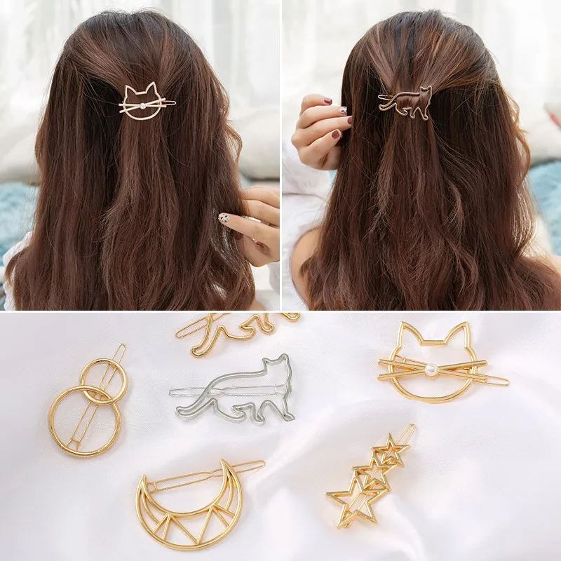 Hollow Cute Cat Hair Pin Imitation Pearl Hairpin Hair Side Clip Hair Accessories Hair Barrette For Women Girl Gift
Hollow Cute Cat Hair Pin Imitation Pearl Hairpin Hair Side Clip Hair Accessories Hair Barrette For Women Girl Gift