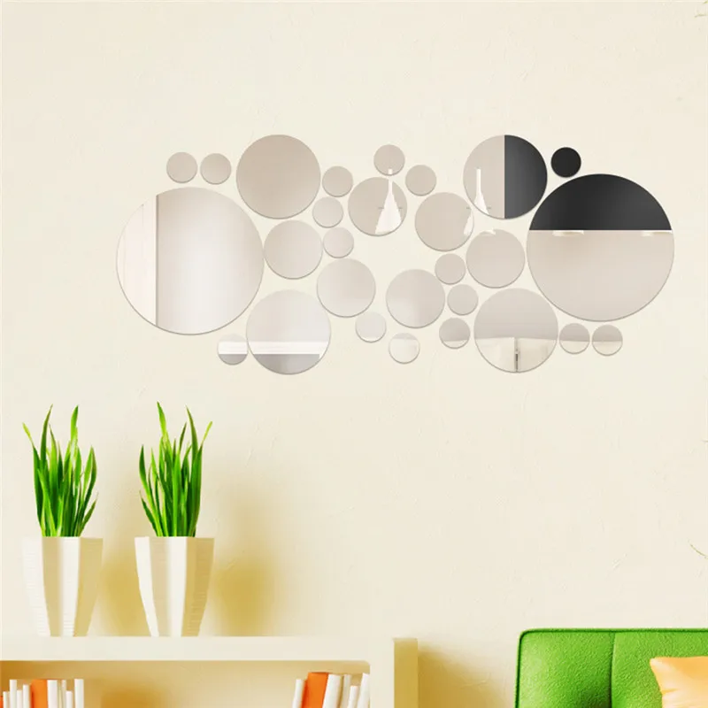 30Pcs/Set Big Small Circle Point Acrylic Mirror Effect Wall Sticker DIY Living Room TV Background Home Decoration Wall Art
30Pcs/Set Big Small Circle Point Acrylic Mirror Effect Wall Sticker DIY Living Room TV Background Home Decoration Wall Art