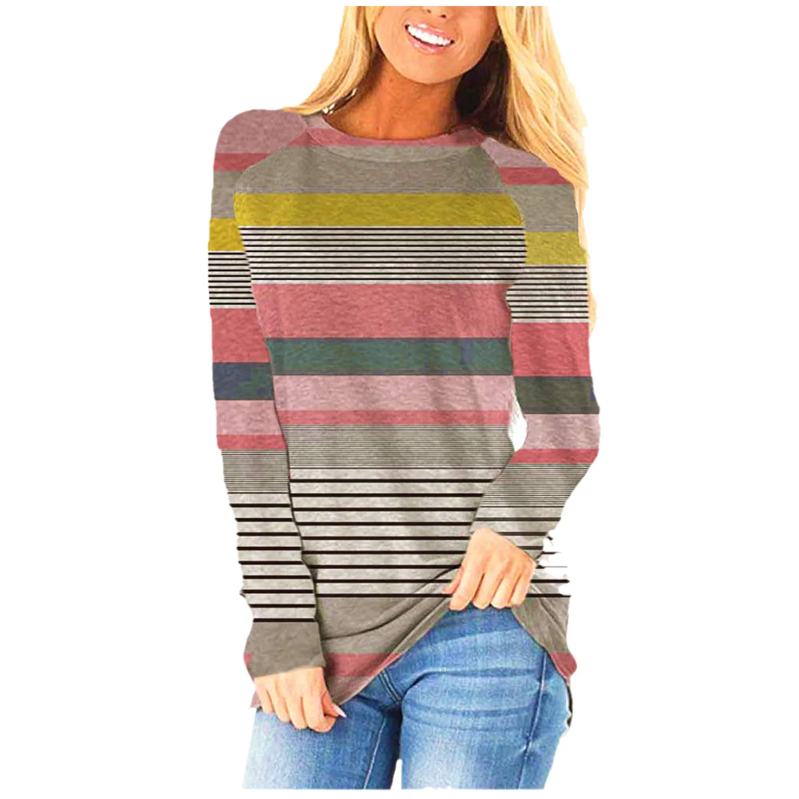 Women Lady Fashion Printed Long Sleeve O-Neck Shirts Womens Causal Long Sleeve Tops Short Sleeve Shirts for Women Casual Summer
Women Lady Fashion Printed Long Sleeve O-Neck Shirts Womens Causal Long Sleeve Tops Short Sleeve Shirts for Women Casual Summer