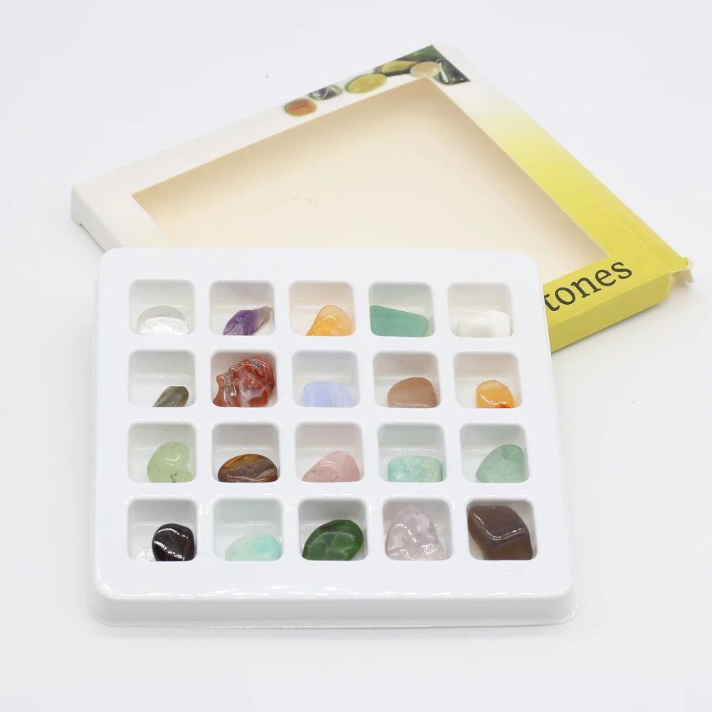 20PCS Natural Mixed Crystal Ore Mineral Home Decoration Magic Repair Healing Specimen Gem Ornament 10-18mm Boxed Gifts
20PCS Natural Mixed Crystal Ore Mineral Home Decoration Magic Repair Healing Specimen Gem Ornament 10-18mm Boxed Gifts