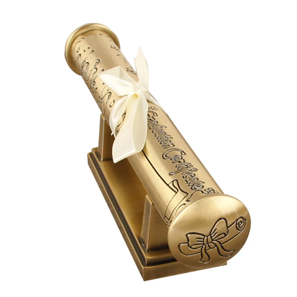 Certificate Holder Vintage Decor Diploma Scroll Household Tube Alloy Decorative Exquisite Cloth
Certificate Holder Vintage Decor Diploma Scroll Household Tube Alloy Decorative Exquisite Cloth