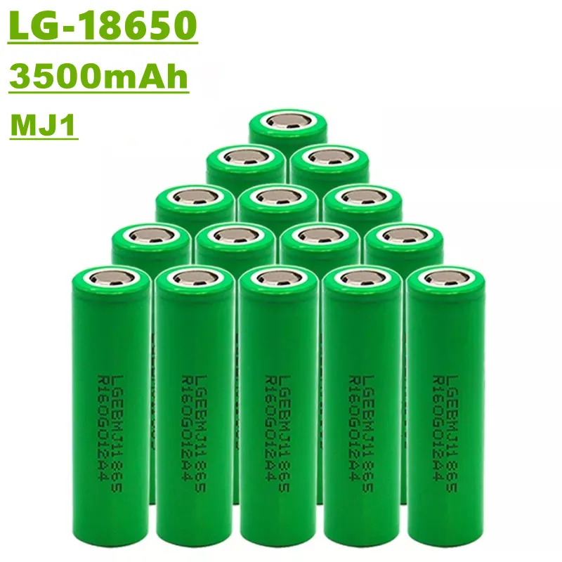 

18650 lithium-ion rechargeable battery, 3.6V, 3500mah, MJ1, 10a, suitable for toys, tools, flashlights, etc