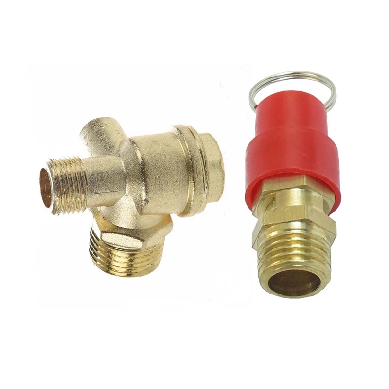 1pcs 3/8 inch Female Thread Tube Connector Air Compressor Check Valve Gold & 1pcs Pressure Relief Valve 1/4 Zoll PT Air Compress
1pcs 3/8 inch Female Thread Tube Connector Air Compressor Check Valve Gold & 1pcs Pressure Relief Valve 1/4 Zoll PT Air Compress