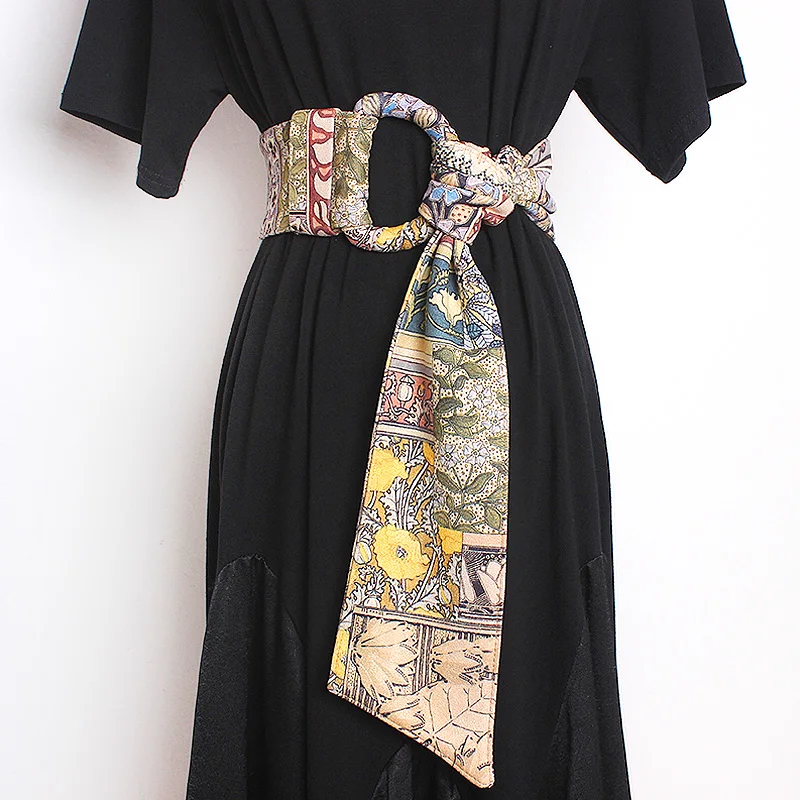 Fashion Printed Flannel D-ring Buckle Waist Cover Retro Versatile Belt Women's Wide Waistband For Dress Elegant Accessories
Fashion Printed Flannel D-ring Buckle Waist Cover Retro Versatile Belt Women's Wide Waistband For Dress Elegant Accessories