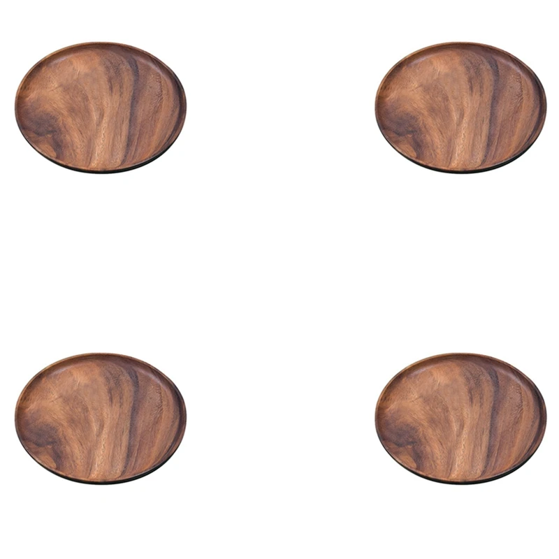 4X Round Solid Wood Board Whole Acacia Wood Fruit Plate Wooden Saucer Tea Plate Dessert Dinner Breakfast Plate
4X Round Solid Wood Board Whole Acacia Wood Fruit Plate Wooden Saucer Tea Plate Dessert Dinner Breakfast Plate