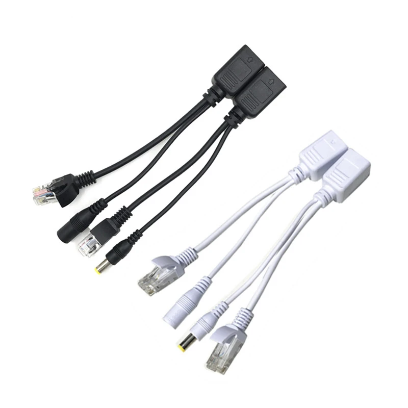 POE кабель Пассивный адаптер Power Over Ethernet сплиттер RJ45 инжектор модуль питания 12 В